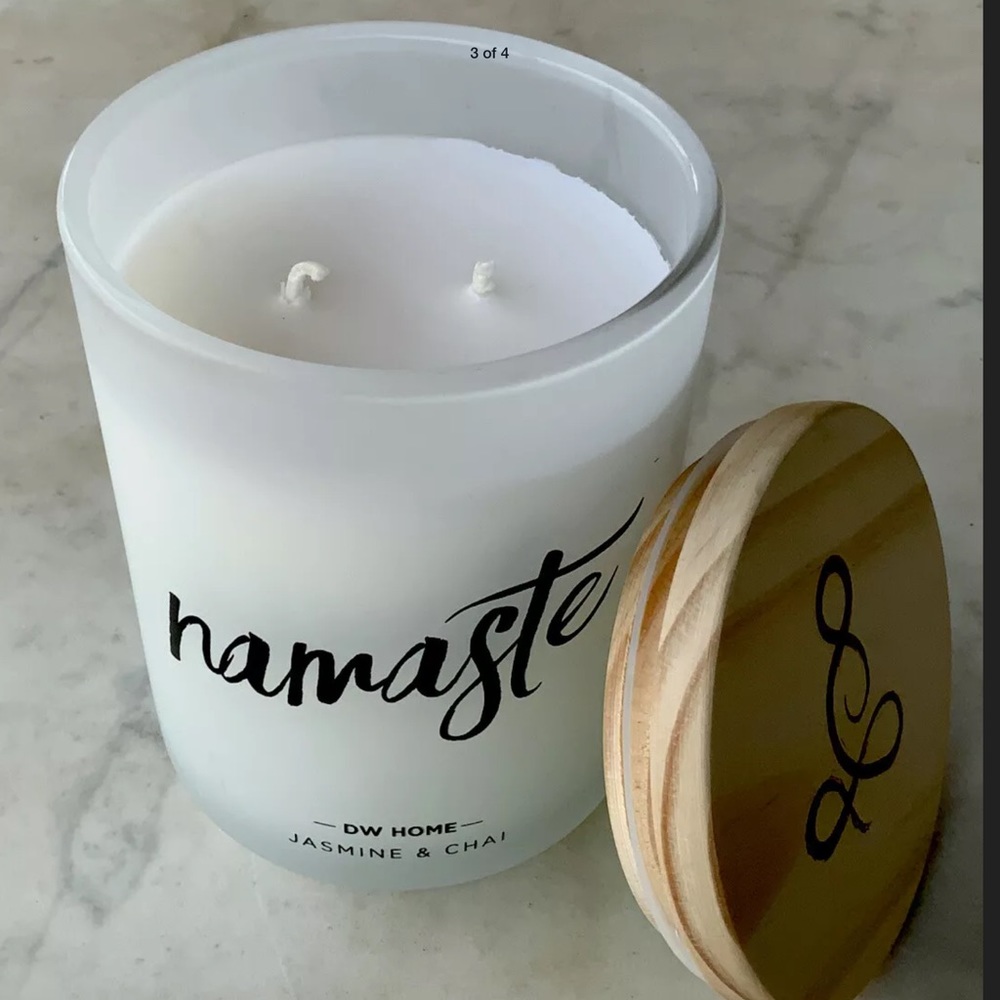 NAMASTE JASMINE CHAI CANDLE DW HOME RICHLY SCENT NEW